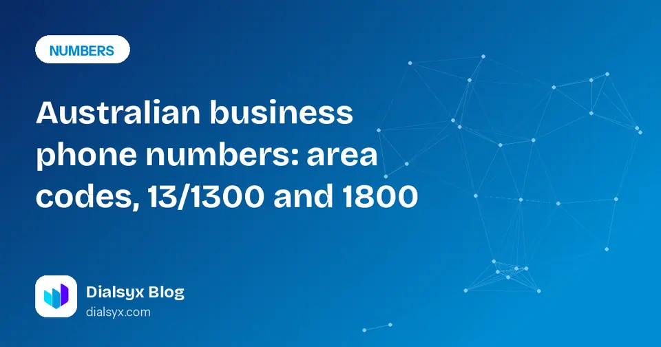 Cover image: Australian business phone numbers: area codes, 13/1300 and 1800