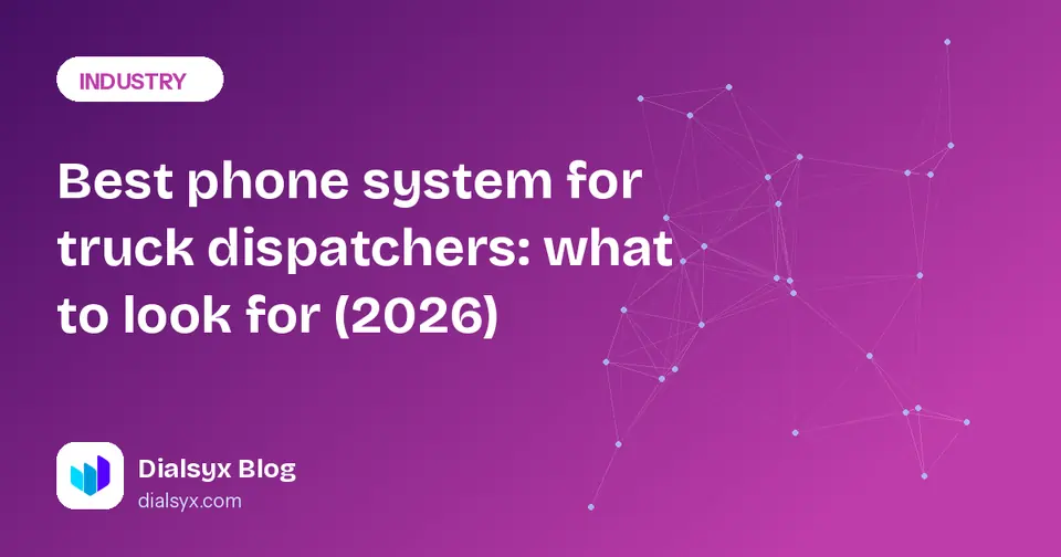Cover image: Best phone system for truck dispatchers: what to look for (2026)