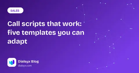 Cover image: Call scripts that work: five templates you can adapt