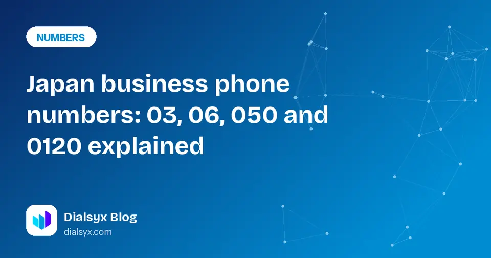 Cover image: Japan business phone numbers: 03, 06, 050 and 0120 explained