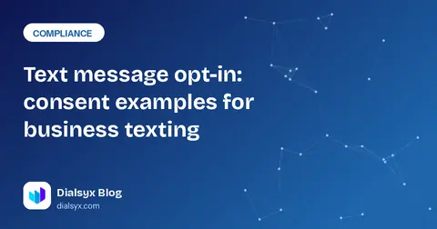 Cover image: Text message opt-in: consent examples for business texting