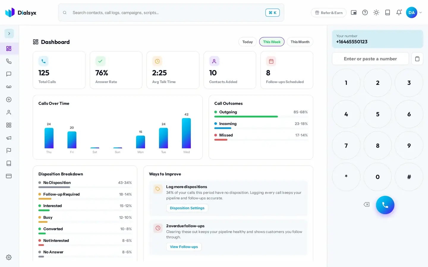 Team, 3 users or more in the Dialsyx dialer
